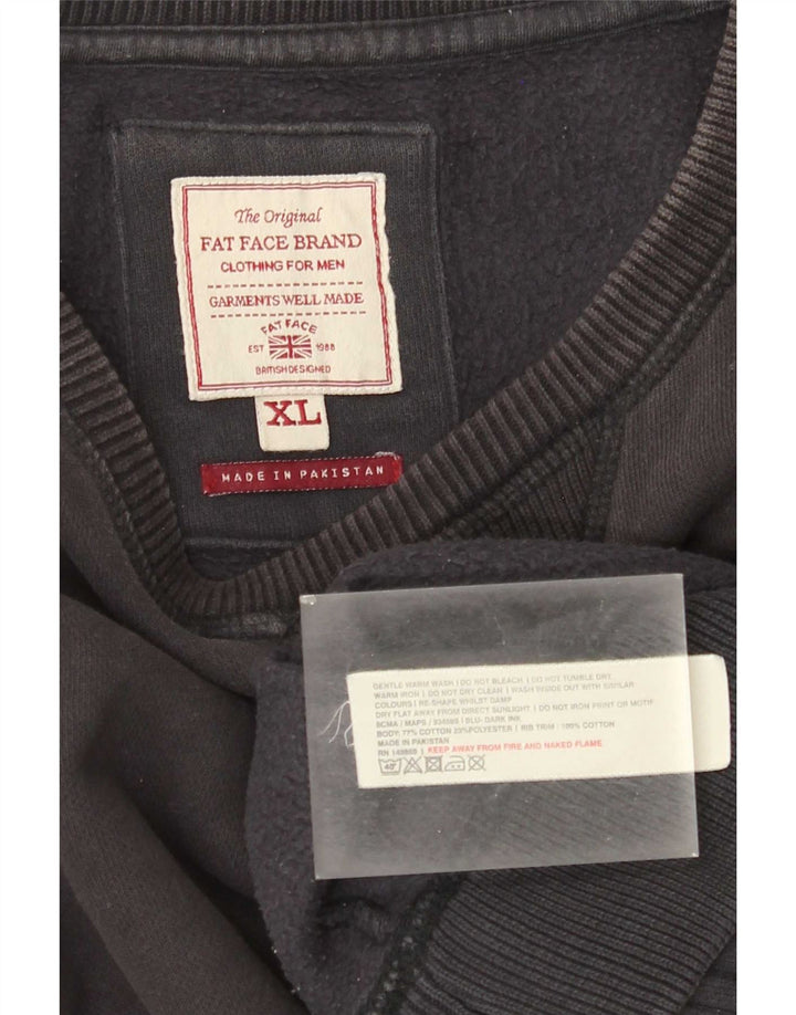 Bluza męska Fat Face XL, czarna, bawełniana