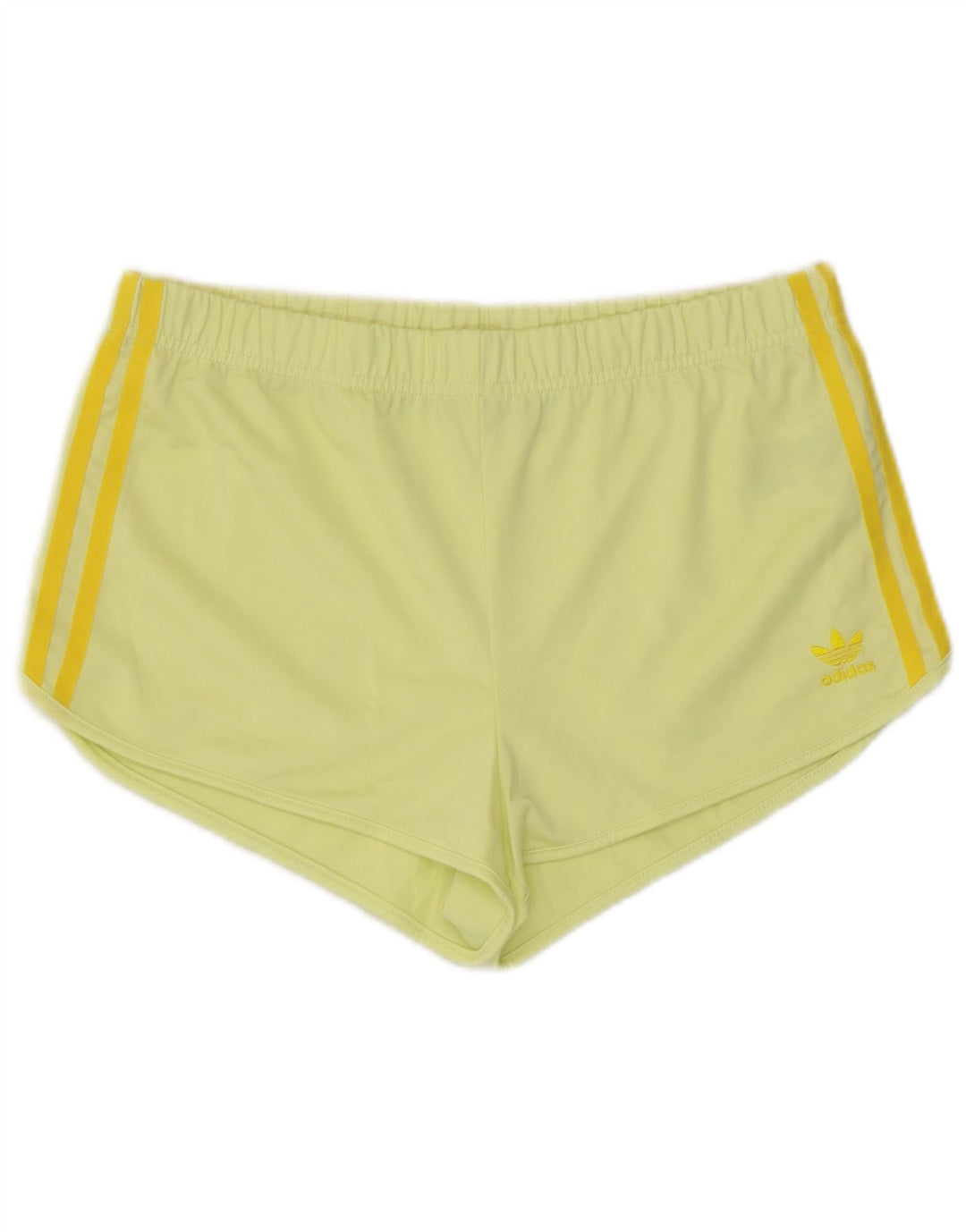 Damskie spodenki sportowe Adidas UK 12 Średni żółty poliester