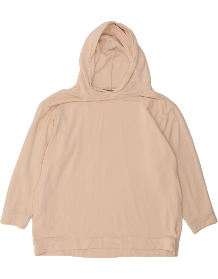 ZARA Womens Oversized Hoodie Jumper UK 14 Medium Pink Cotton Vintage Zara and Second-Hand Zara from Messina Hembry 