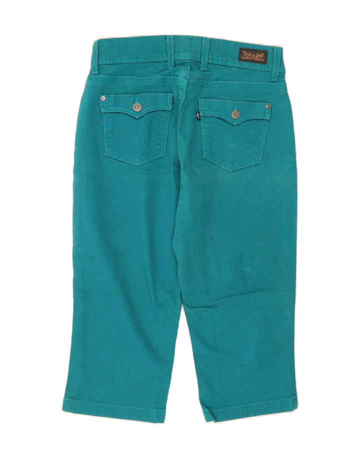 LEVI'S Womens Capri Jeans US 10 Large W30 L18 Turquoise Cotton Vintage Levi's and Second-Hand Levi's from Messina Hembry 