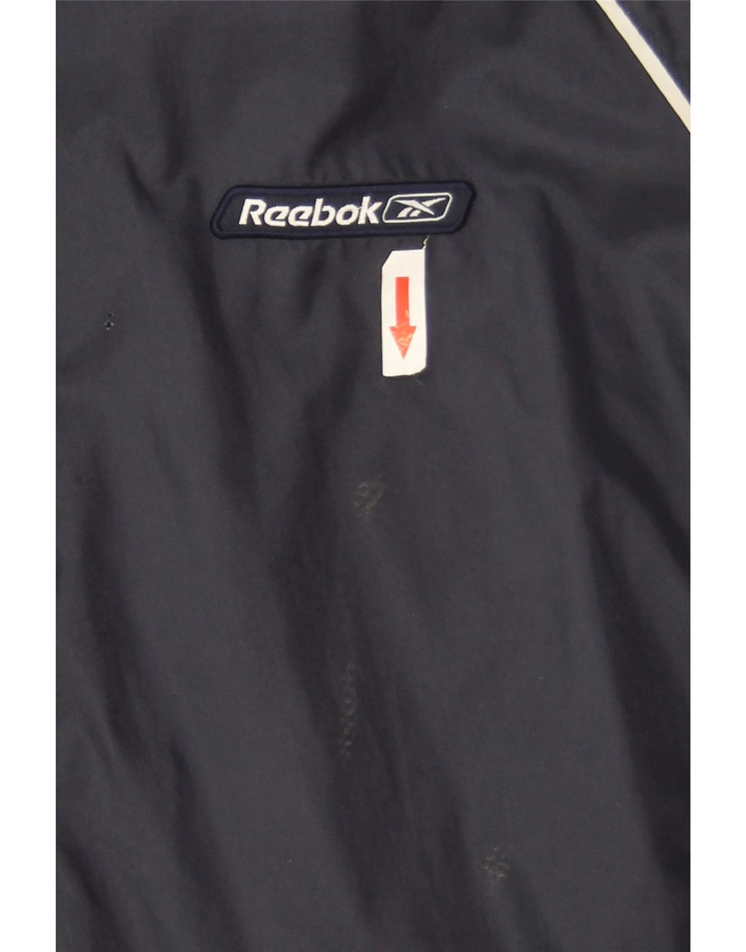Męska kurtka przeciwdeszczowa Reebok UK 40, duża, granatowa, nylonowa