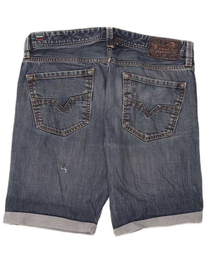 Męskie spodenki jeansowe Diesel W34, duże, niebieskie, bawełniane