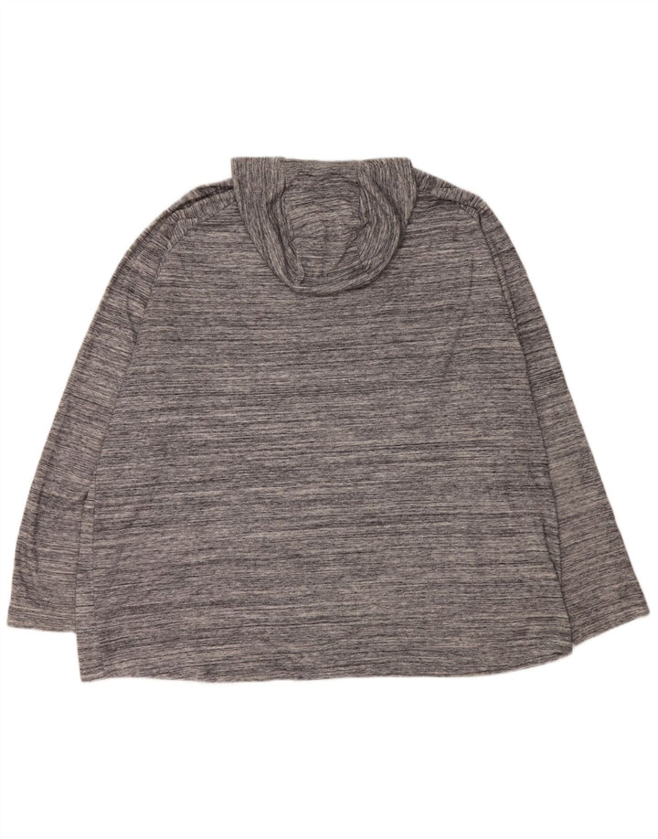 Męski sweter z kapturem Russell Athletic 3XL, szary, nakrapiany poliester