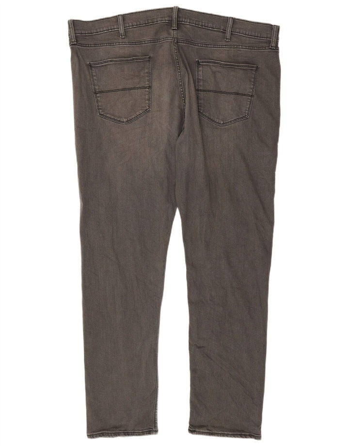 Marks & Spencer Męskie jeansy slim W42 L33 Szara bawełna