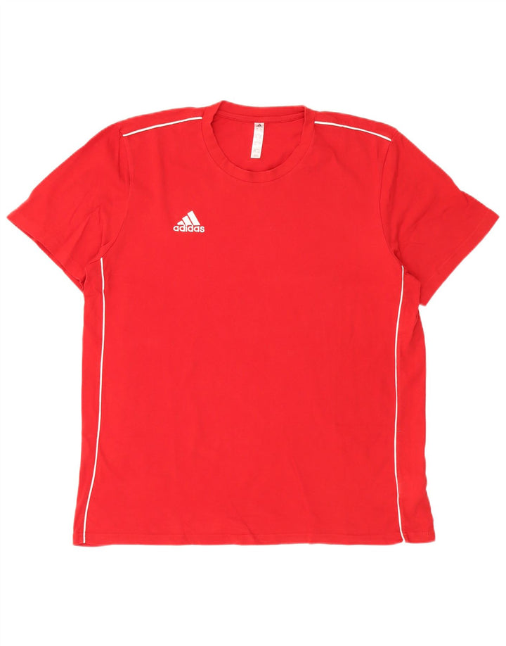Adidas Męska Koszulka Top XL Czerwona Bawełna