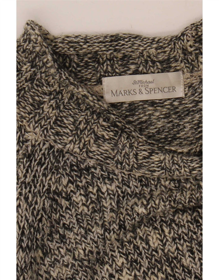Marks & Spencer Damski sweter z golfem UK 16, duży szary