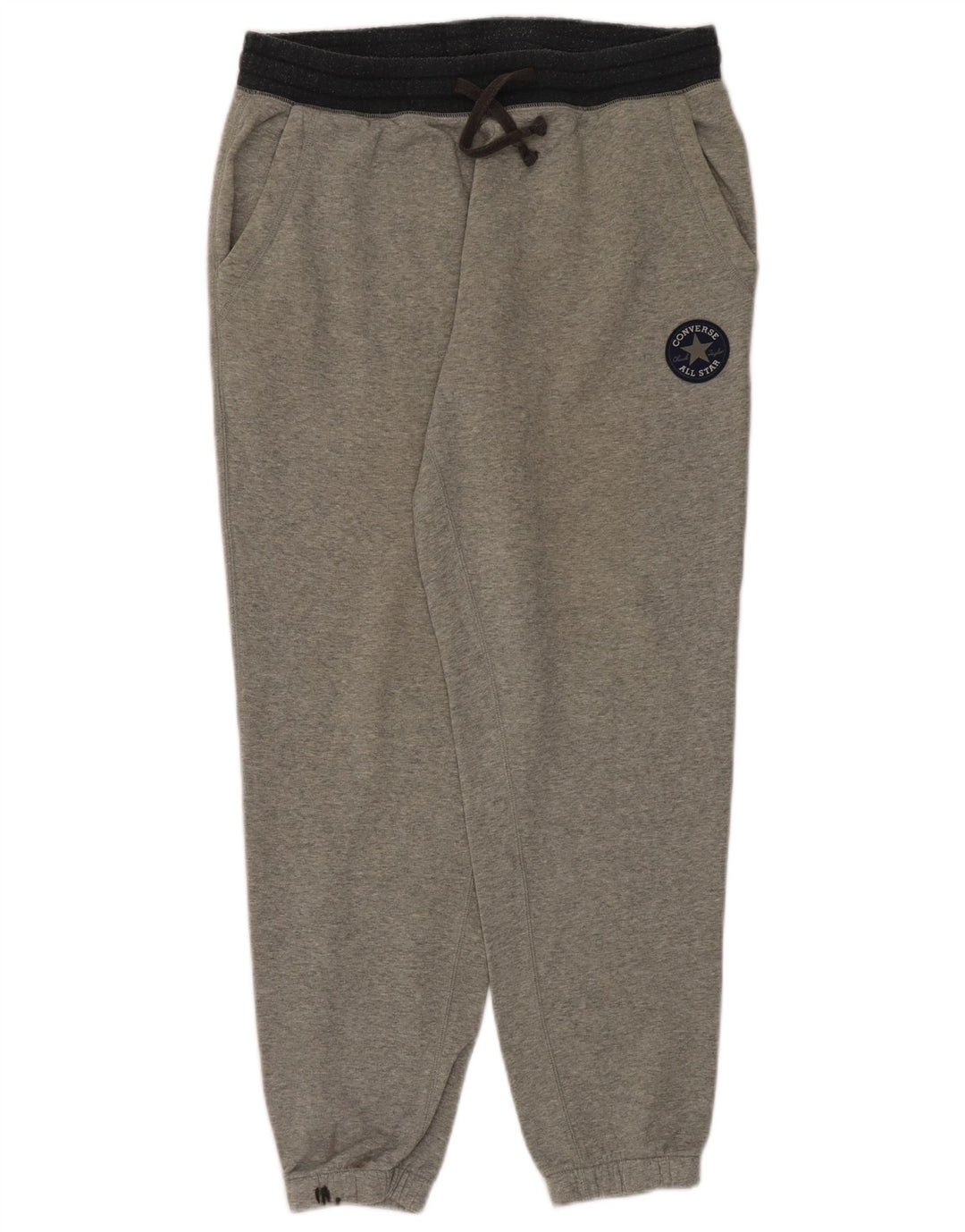 Męskie spodnie dresowe Converse Joggers, duże, szare, bawełniane