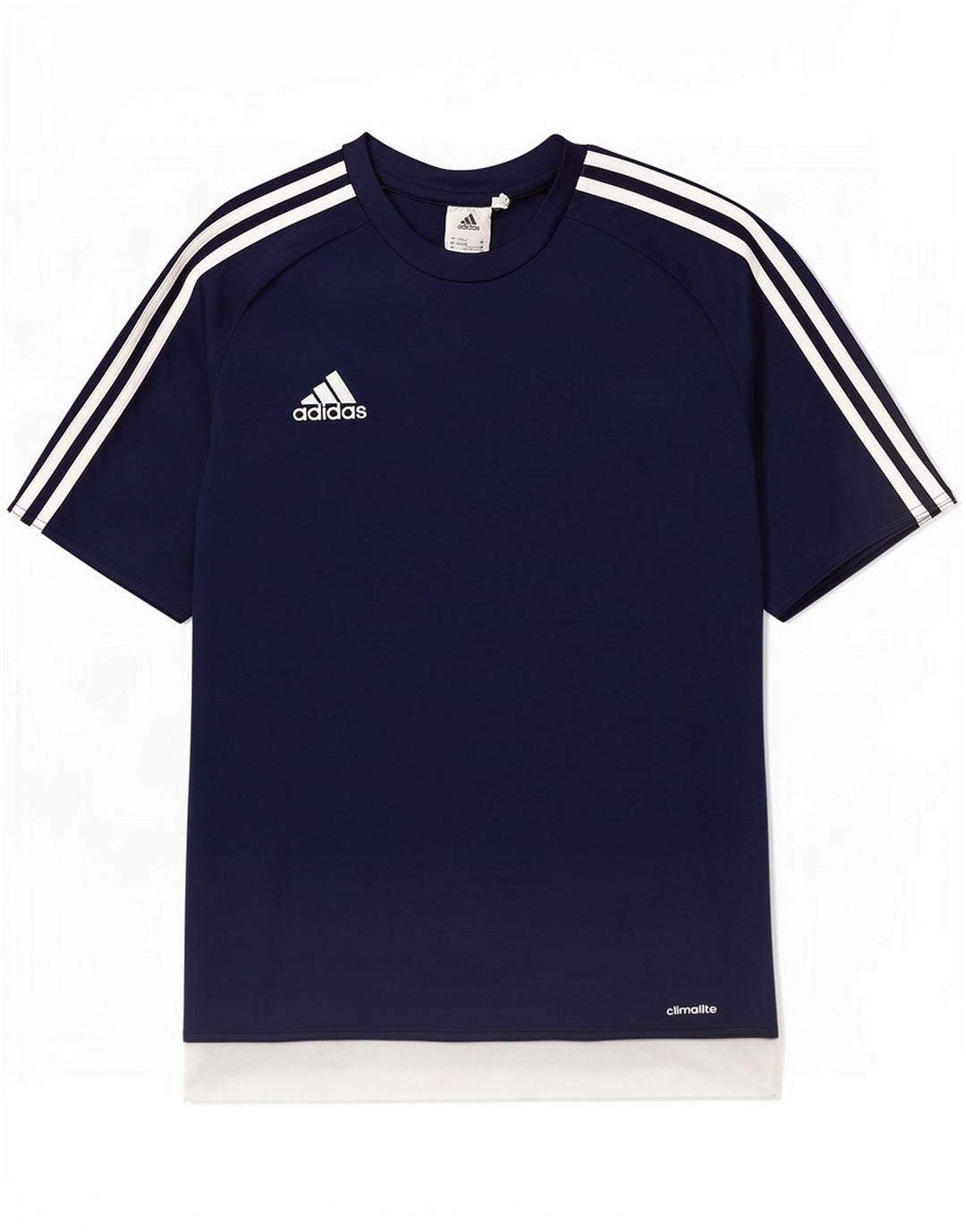 Adidas Męska koszulka Climalite Top, średnia, granatowa, poliester z blokami kolorów