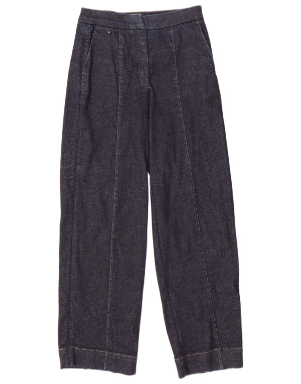 Damskie proste dżinsy Jaeger UK 10 Small W26 L29 Granatowa bawełna