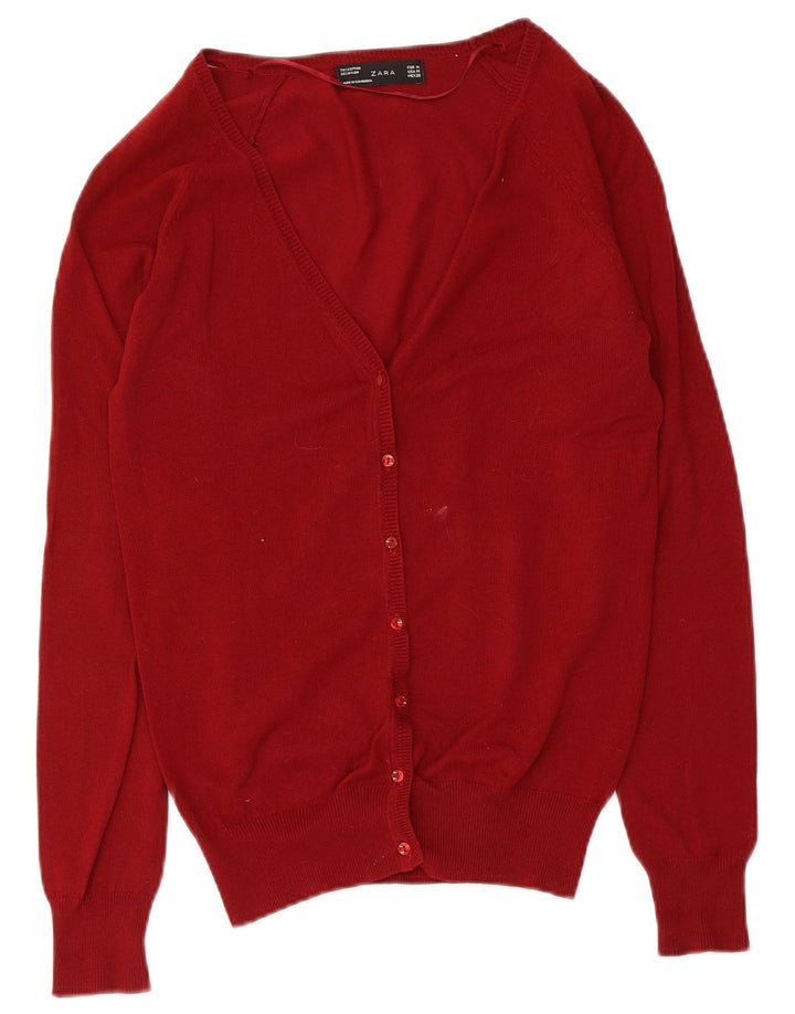 Sweter damski Zara, UK 12, średni czerwony, bawełniany