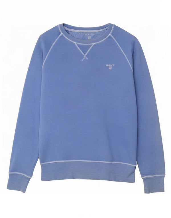 Gant Mens Sweatshirt Jumper Small Blue Cotton