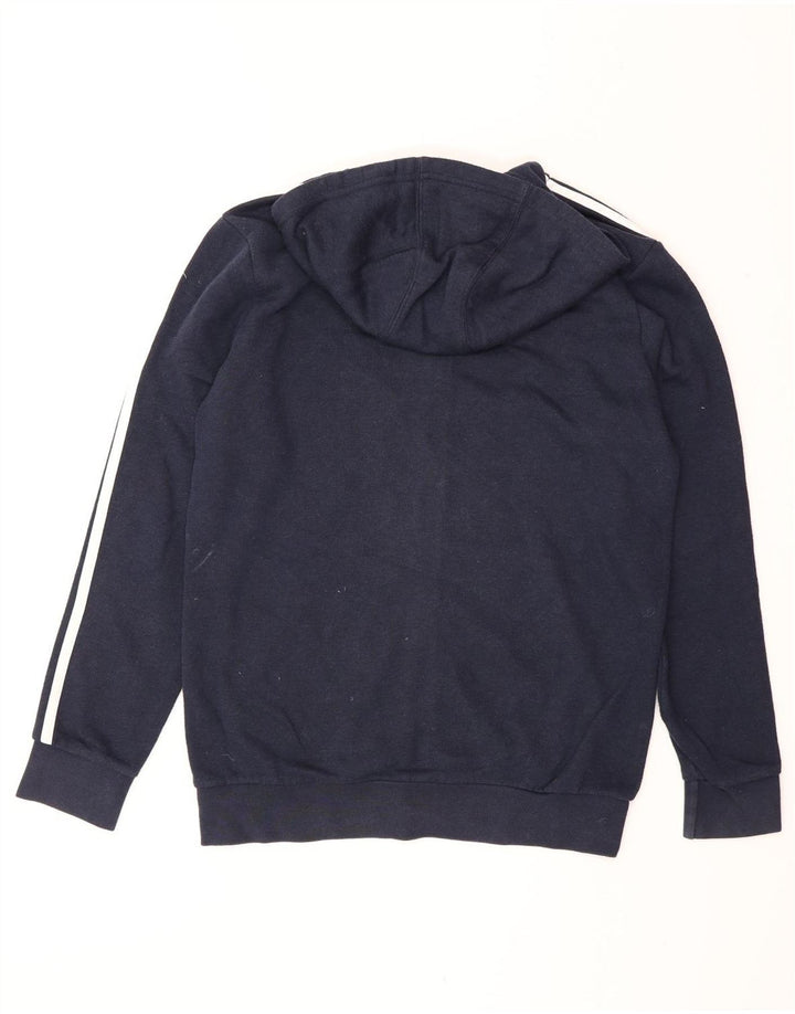 Adidas Męski sweter z kapturem i zamkiem błyskawicznym, mały, granatowy