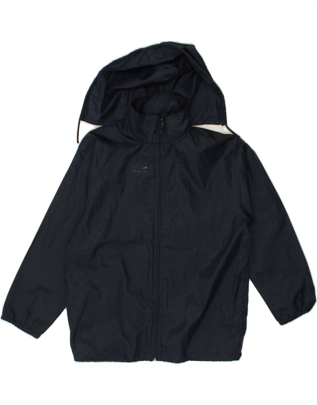 LOTTO Boys Hooded Rain Jacket 11-12 Years Navy Blue Polyester Vintage Lotto and Second-Hand Lotto from Messina Hembry 