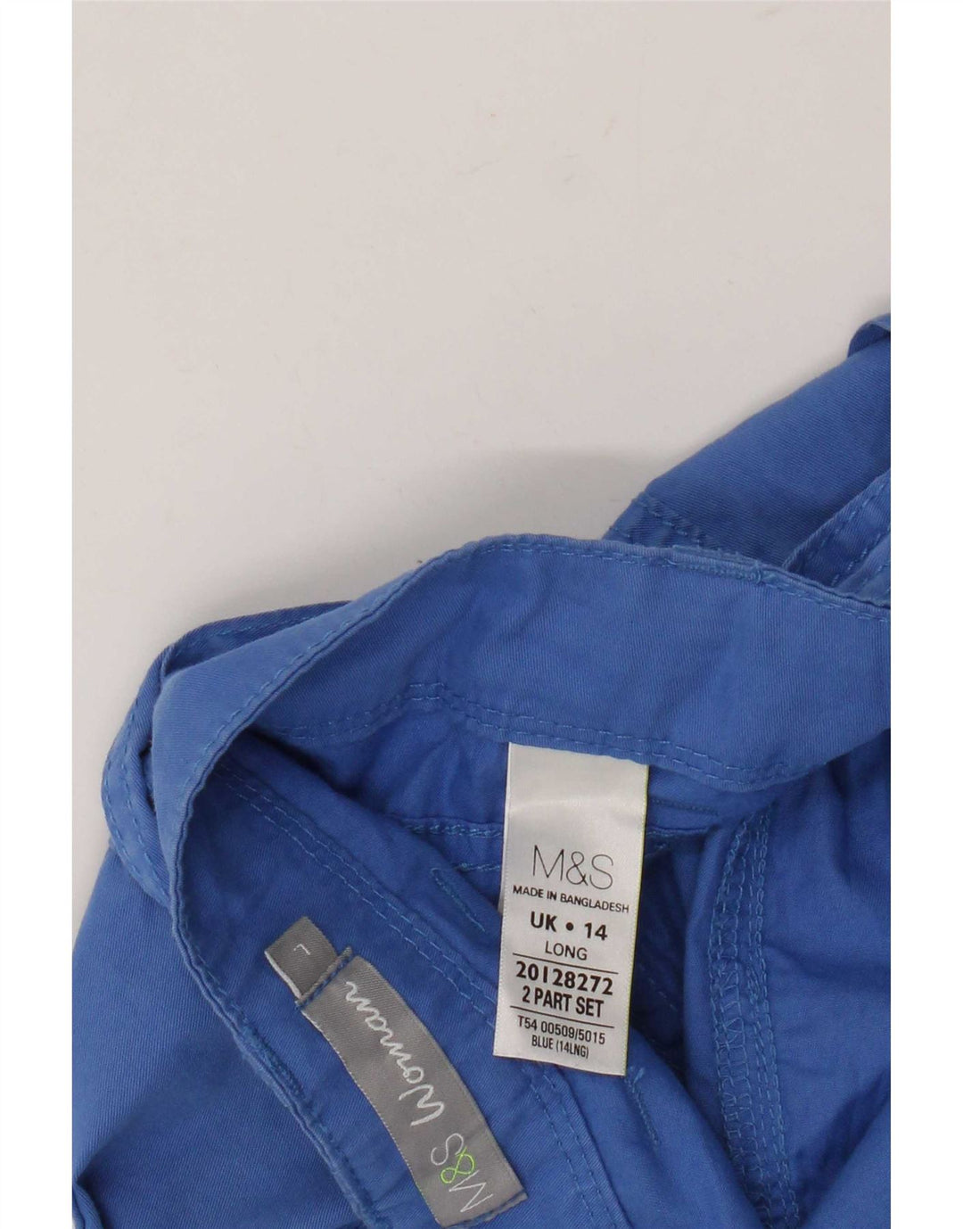 Spodnie damskie Marks & Spencer Straight Cargo UK 14, duże, W36 L33, niebieskie