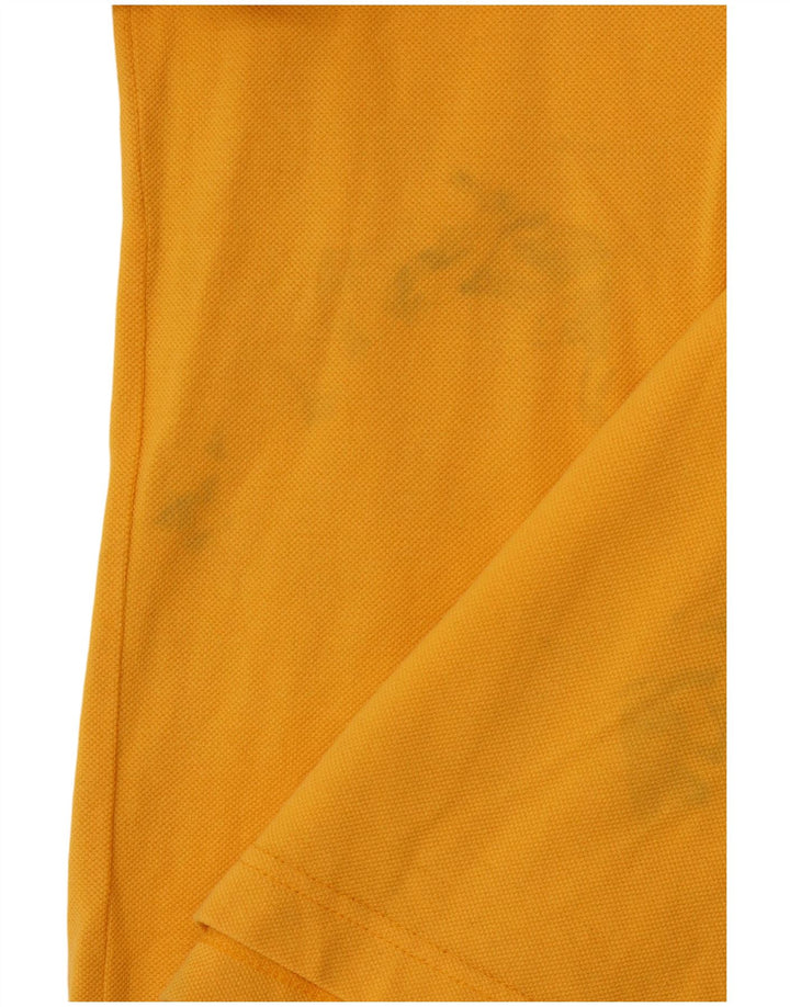 Męska koszulka polo FRED PERRY, średnia żółta bawełna