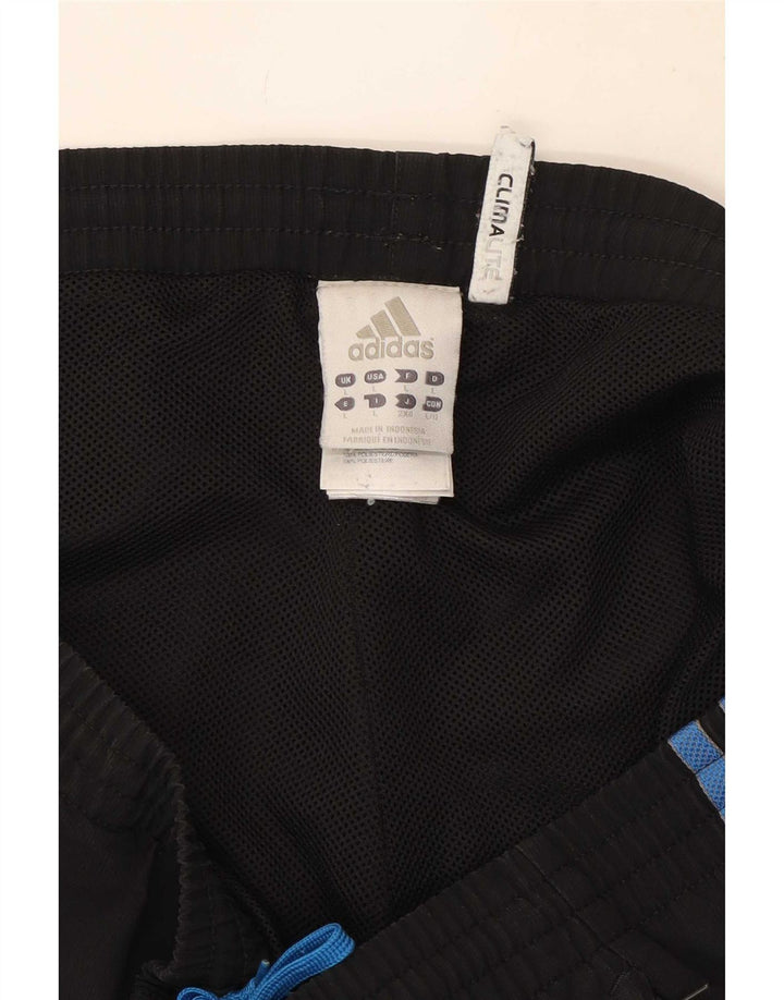 Męskie spodnie dresowe Adidas Climalite, duże, czarne, poliestrowe