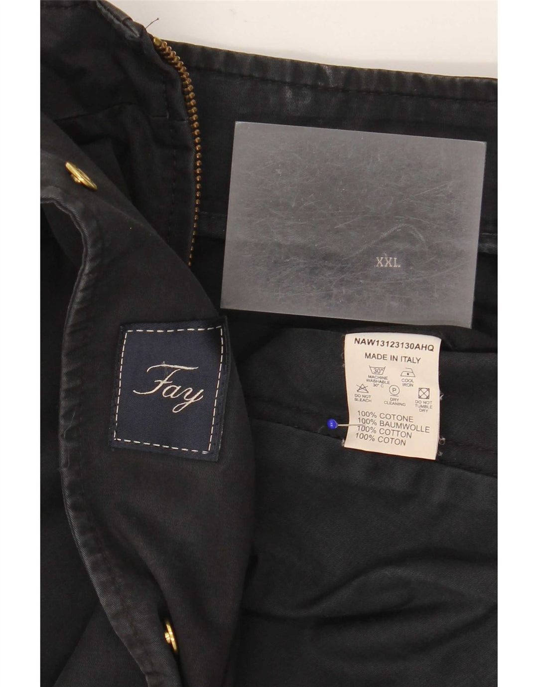 Damska kurtka fay Utility UK 22 2XL Czarna, bawełniana