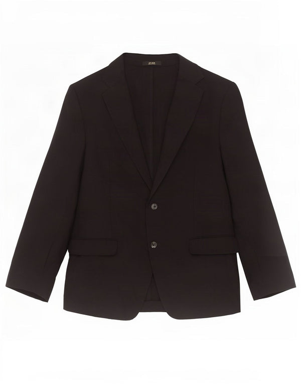 Męska marynarka zapinana na 2 guziki Massimo Dutti EU 56 XL, czarna wełna