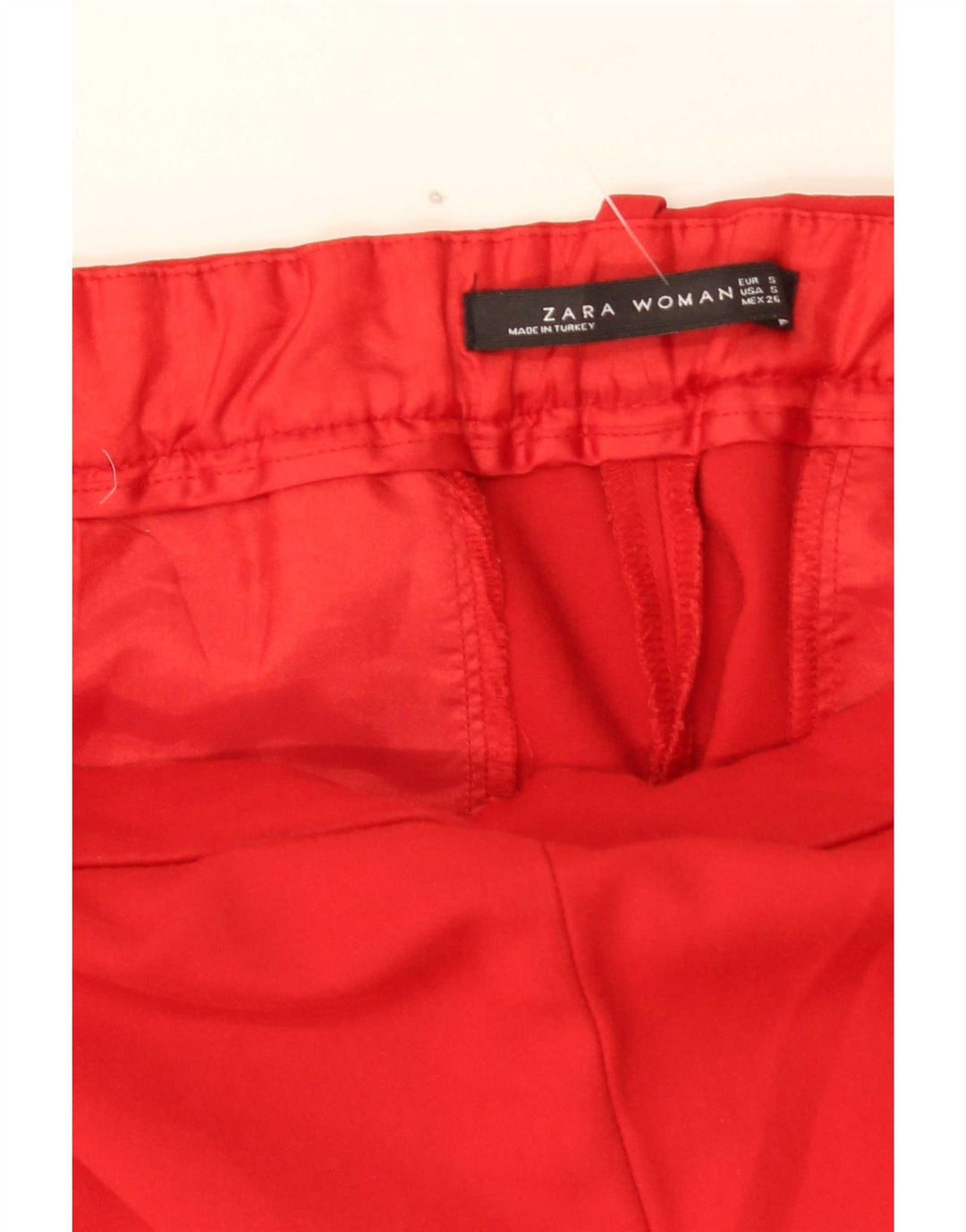 Spodnie damskie Zara Slim Casual, małe, W26 L26, czerwone