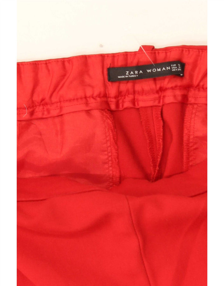 Spodnie damskie Zara Slim Casual, małe, W26 L26, czerwone
