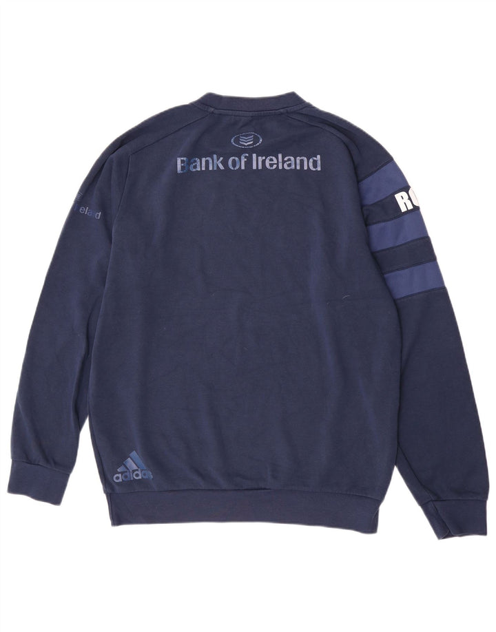 Adidas Męska bluza z grafiką, duża, granatowa, bawełniana