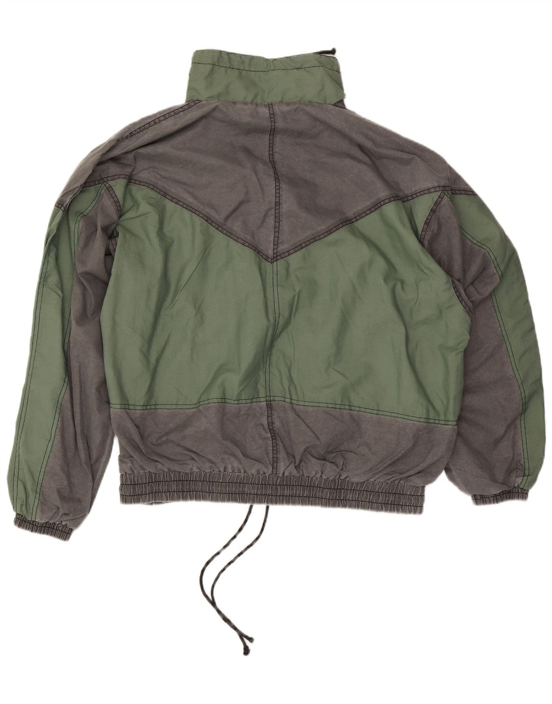 Męska kurtka bomberka w stylu vintage IT 52/54 XL Wielokolorowy poliester z blokami kolorów