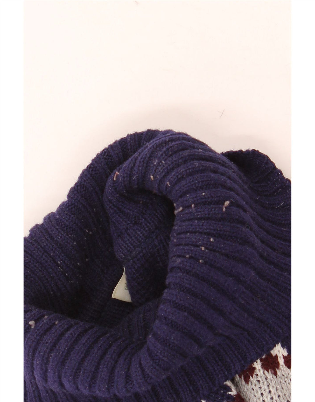 Męski sweter z golfem VINTAGE IT 52/54 Large Grey Fair Isle