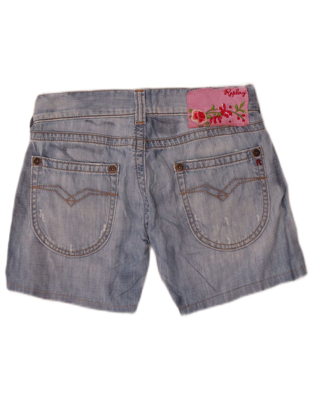 Damskie spodenki jeansowe Replay W27 Small Blue Cotton