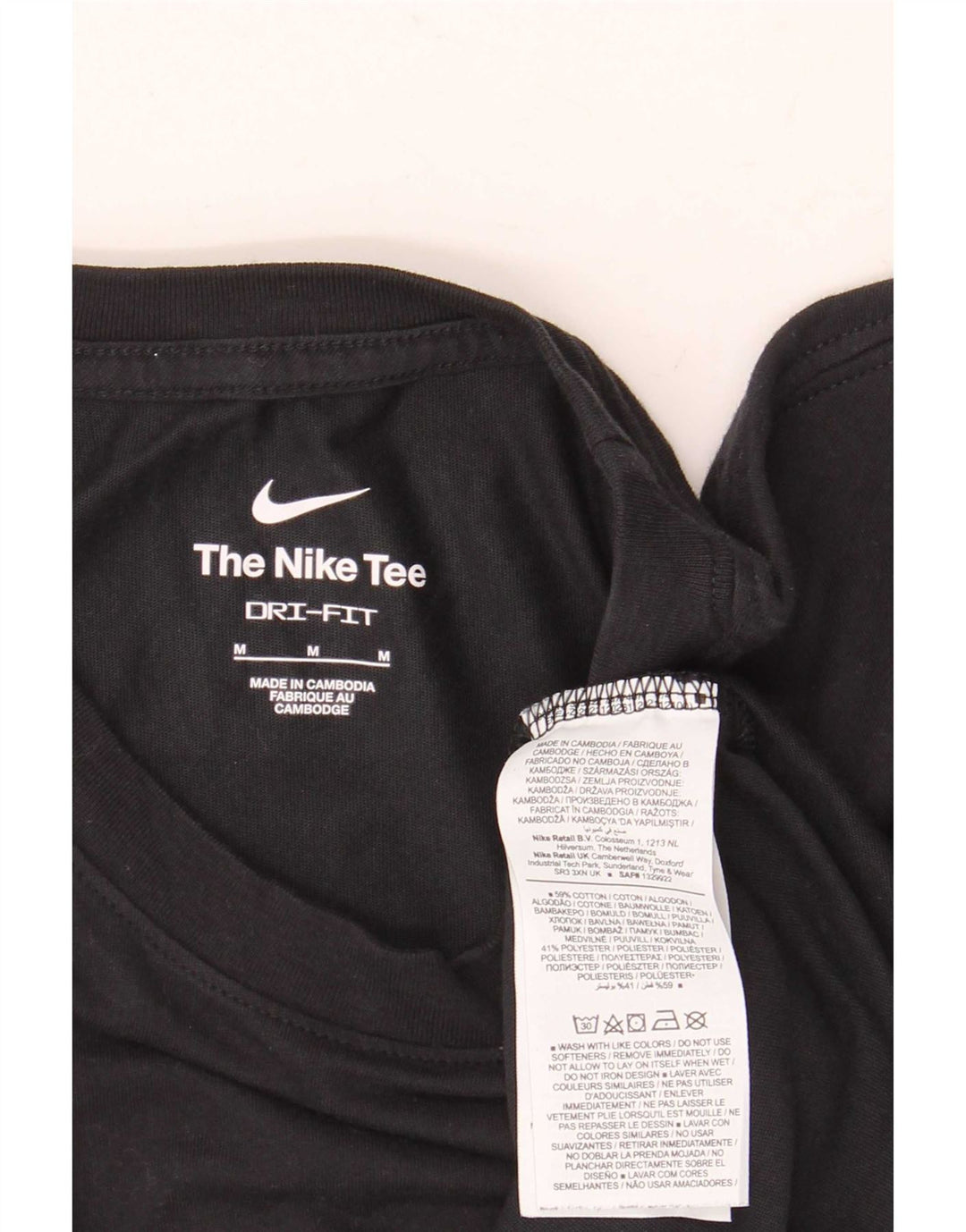Męski T-shirt z grafiką Nike Dri Fit, średni czarny, bawełniany