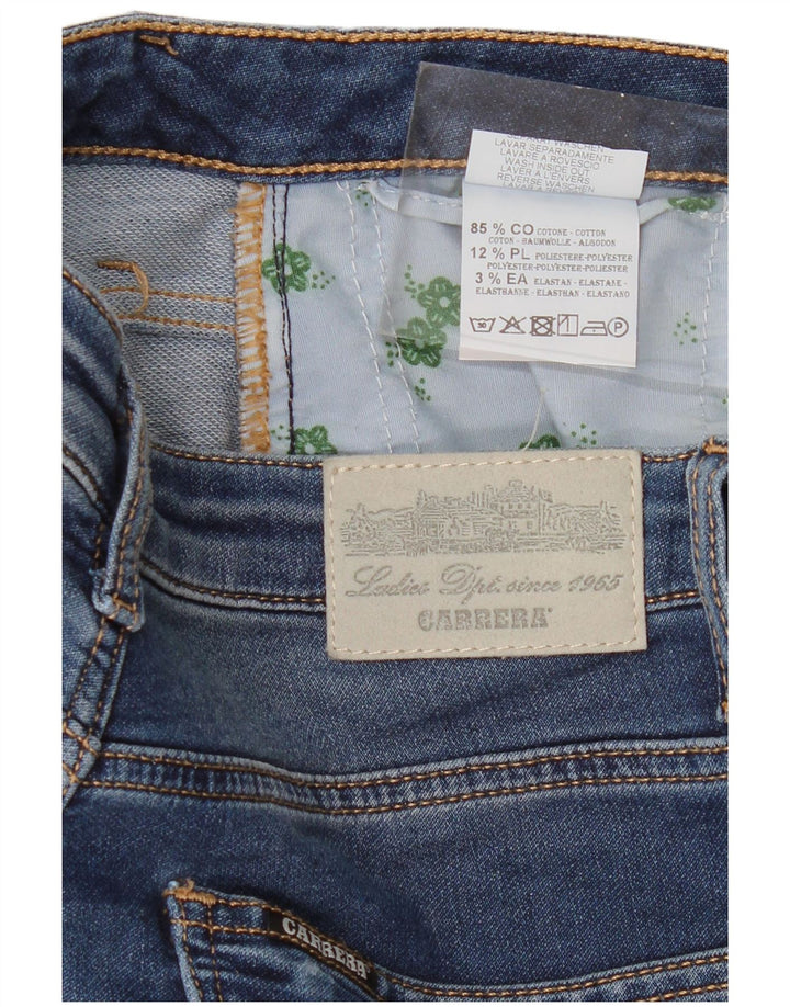 Damskie jeansy Carrera Crop Slim W30 L25 Granatowa bawełna