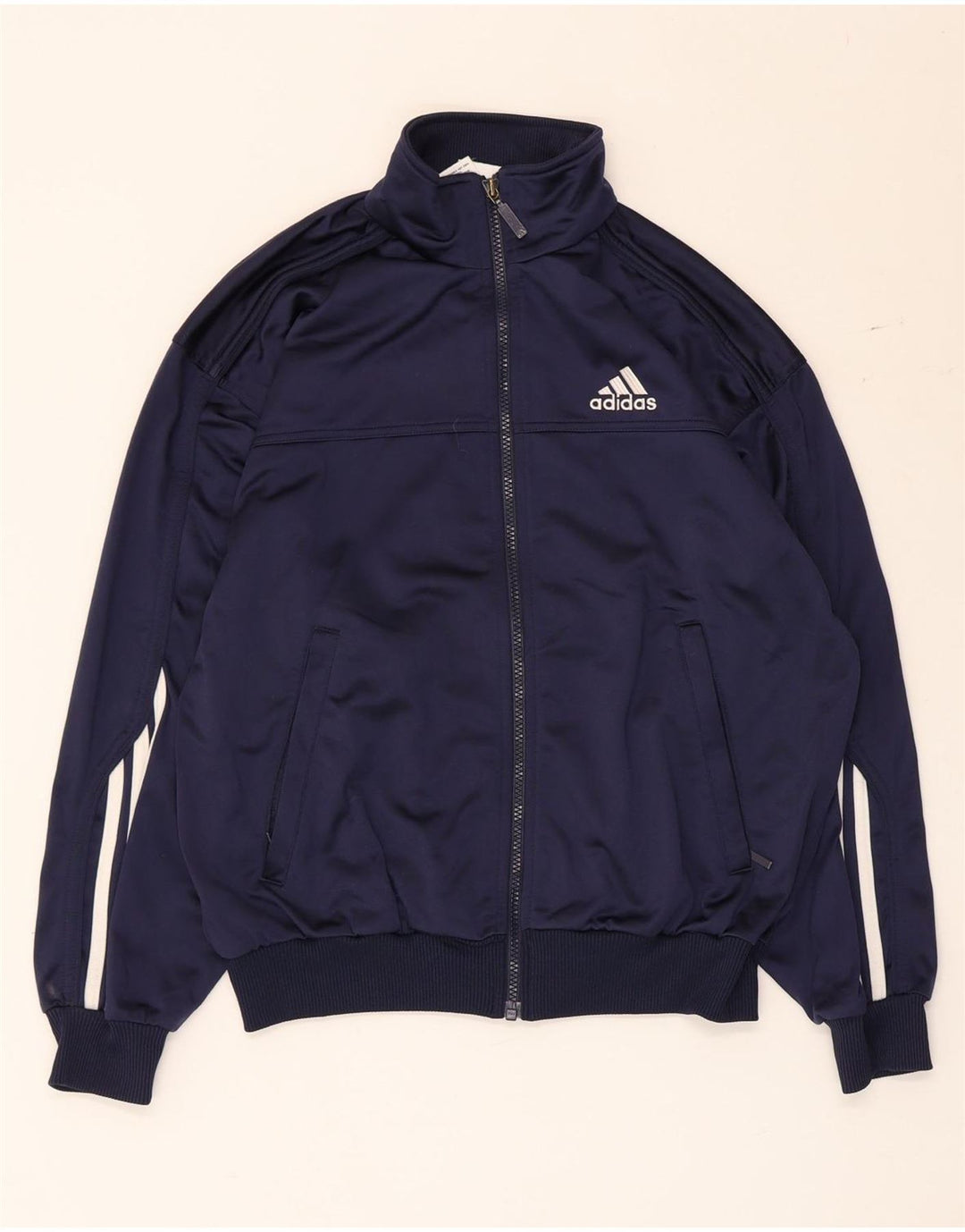 Kurtka dresowa Adidas dziewczęca 13-14 lat granatowa, poliestrowa