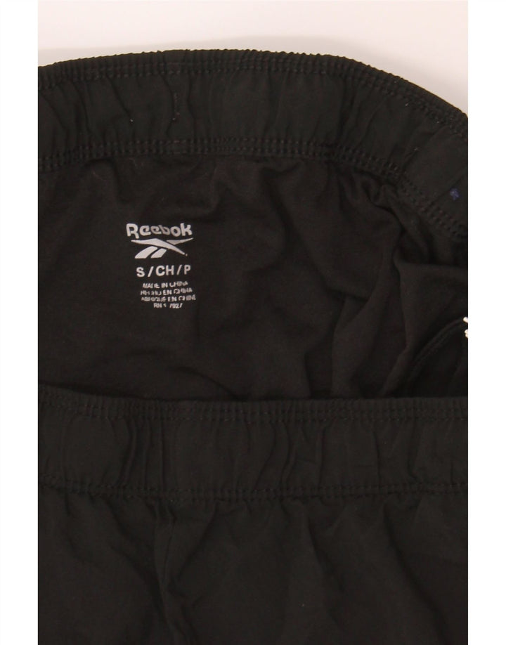 REEBOK Womens Sport Shorts UK 10 Small  Black Polyester Vintage Reebok and Second-Hand Reebok from Messina Hembry 