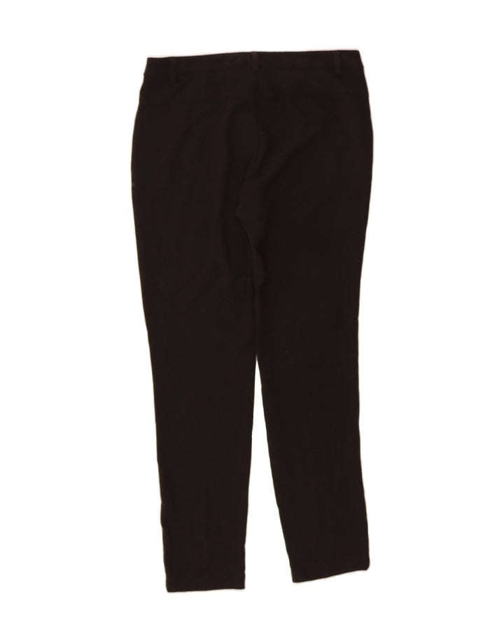 BENETTON Womens Slim Chino Trousers IT 42 Medium W30 L30 Black Polyester Vintage Benetton and Second-Hand Benetton from Messina Hembry 