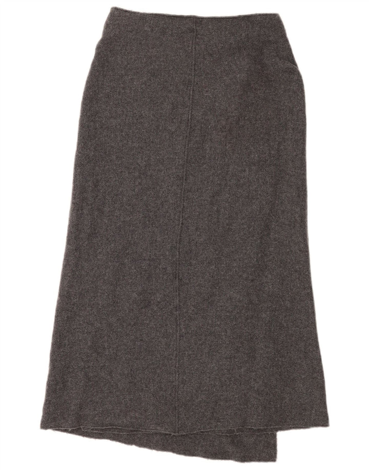 Damska kopertowa spódnica Massimo Dutti XS W25 Szara wełna