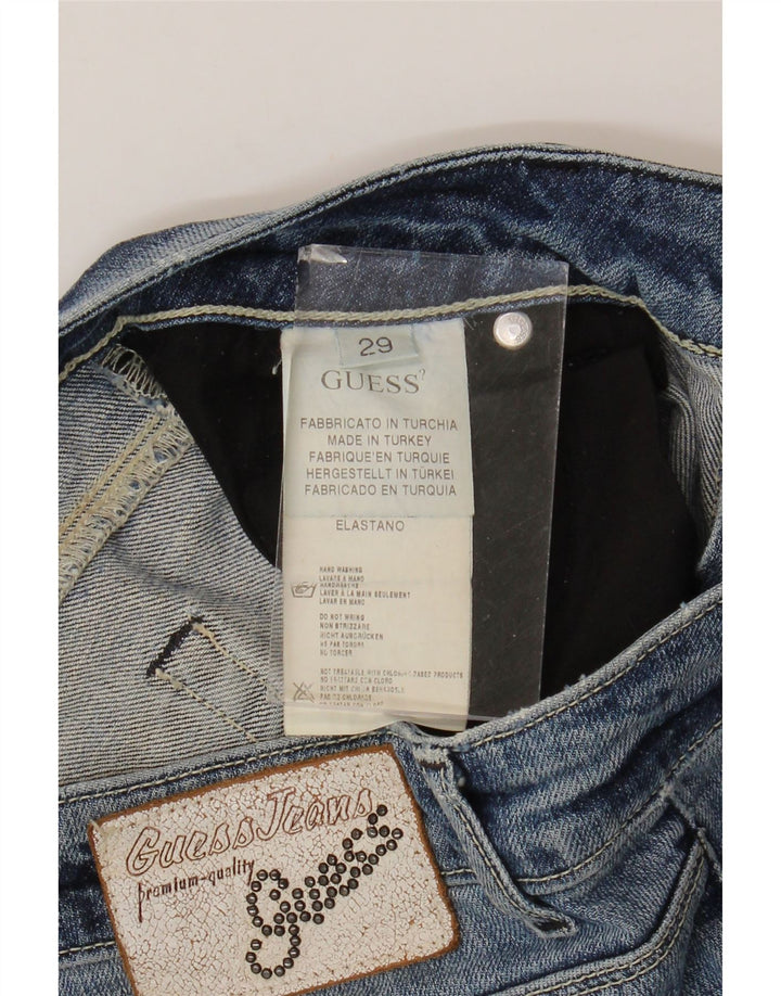 Guess Damskie jeansy Bootcut W29 L34 Niebieskie bawełniane