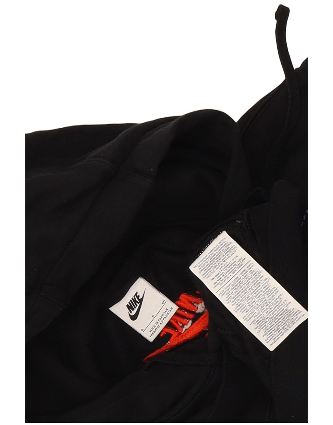 Męski sweter z kapturem Nike z grafiką, mały, czarny, bawełniany