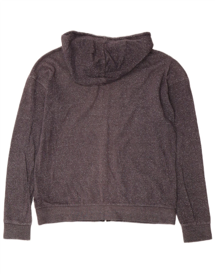 Męski sweter Vans z kapturem i zamkiem, mały, szary, z bawełny w cętki