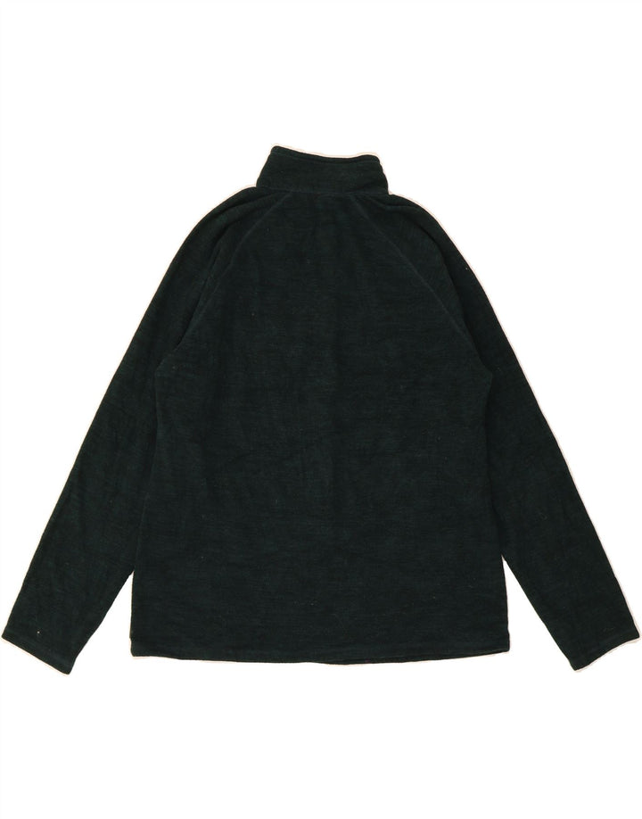 EDDIE BAUER Womens Zip Neck Fleece Jumper UK 16 Large Green Polyester Vintage Eddie Bauer and Second-Hand Eddie Bauer from Messina Hembry 