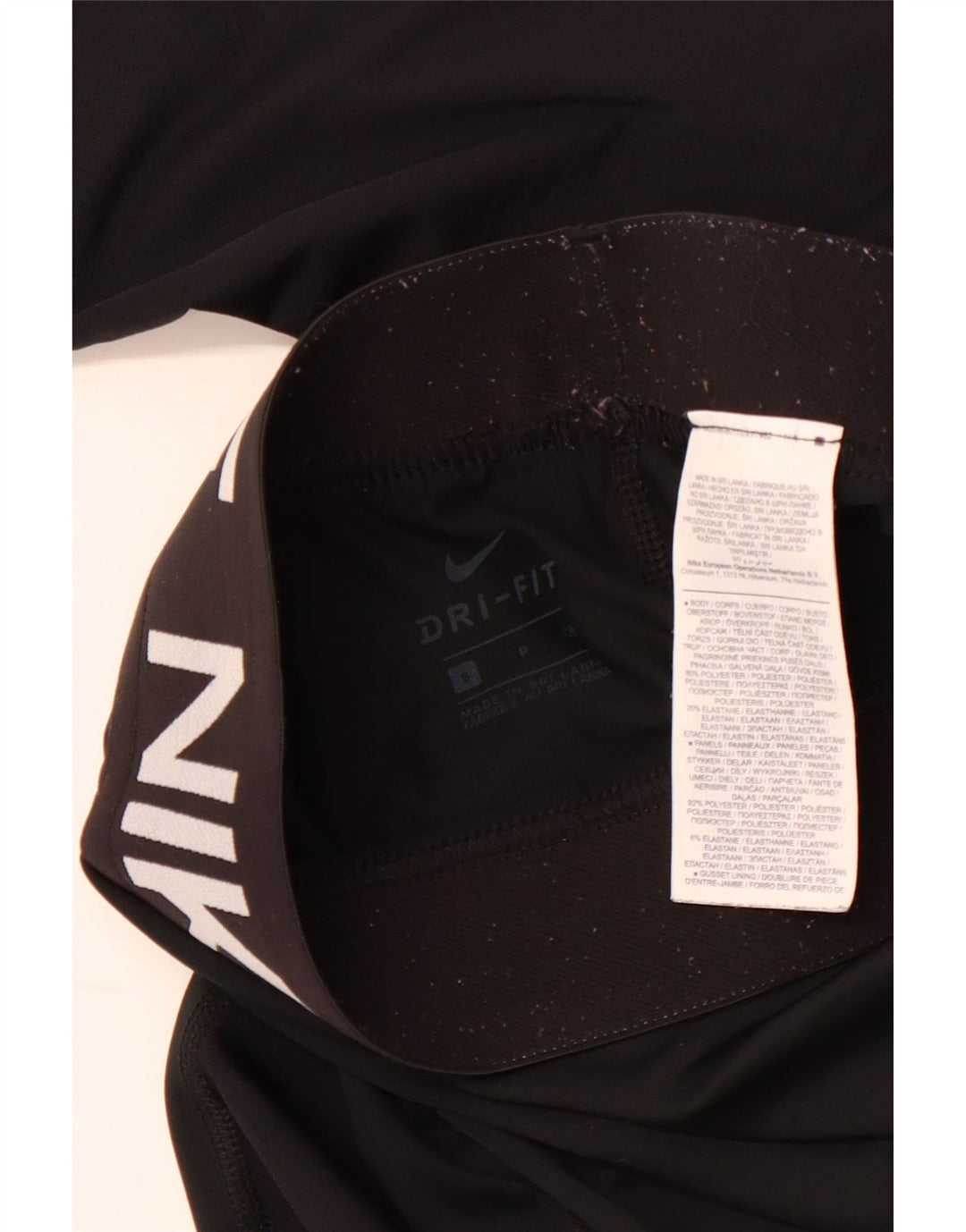 Damskie legginsy NIKE Dri Fit Graphic UK 8, małe, czarne, poliestrowe