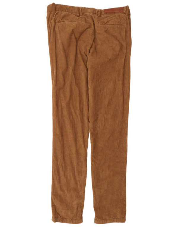 Męskie spodnie sztruksowe Trussardi IT 50 Large W38 L34 Brązowa bawełna
