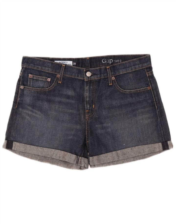 Damskie spodenki jeansowe Gap UK 12 Medium W32 Niebieskie bawełniane