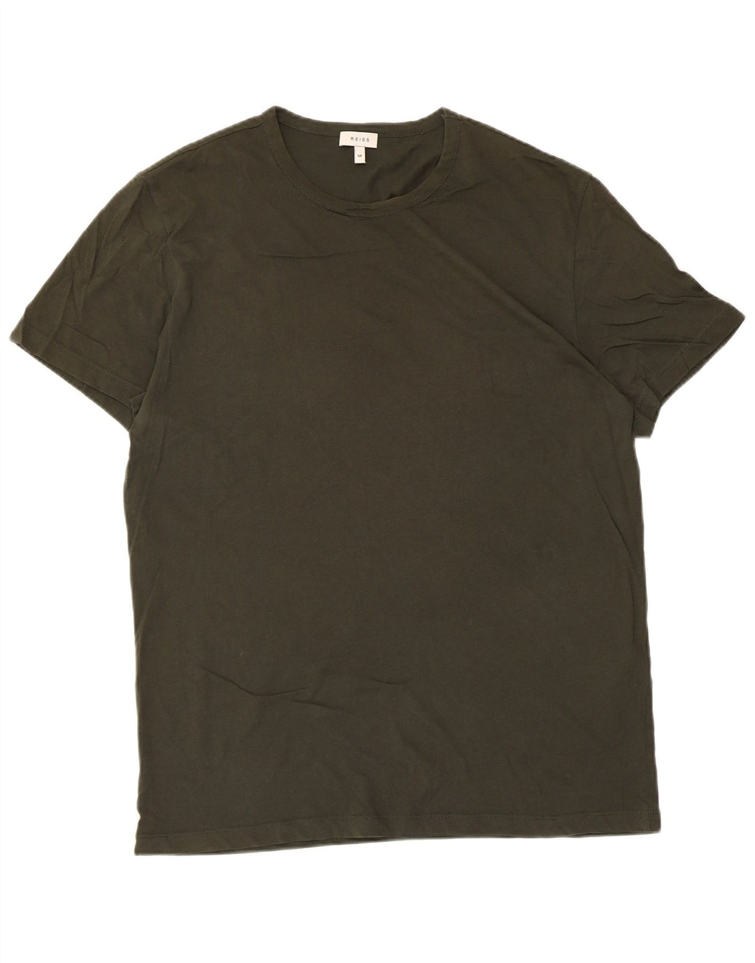 T-shirt męski Reiss, bawełniany, średni khaki