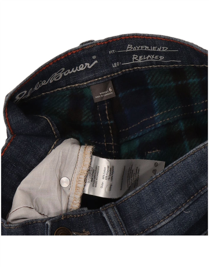 Jeansy damskie Eddie Bauer Boyfriend Slim US 6 Medium W30 L30 Niebieskie