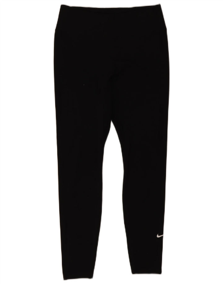 Damskie legginsy Nike Dri Fit UK 12, średnie czarne