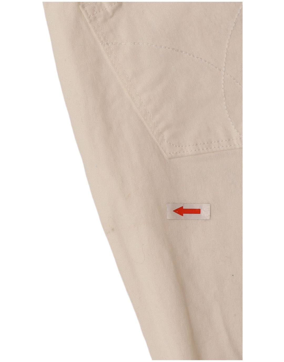 Damskie proste dżinsy Calvin Klein US 10 Medium W30 L26 Biała bawełna