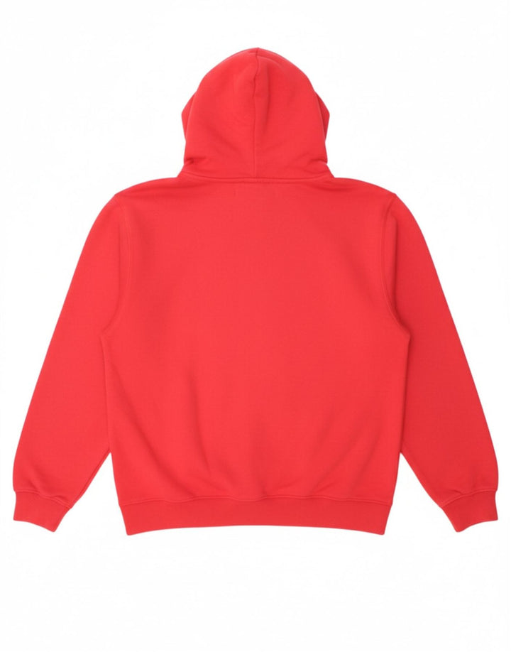 CHAMPION Mens Graphic Hoodie Jumper Large Red