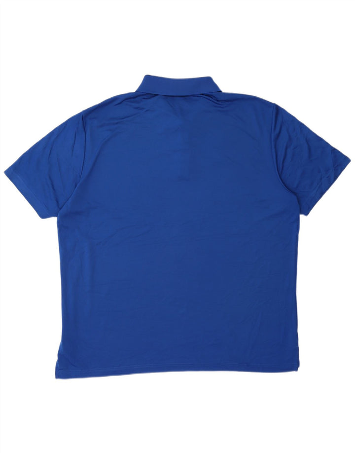 Męska koszulka polo Adidas XL, niebieska, poliestrowa