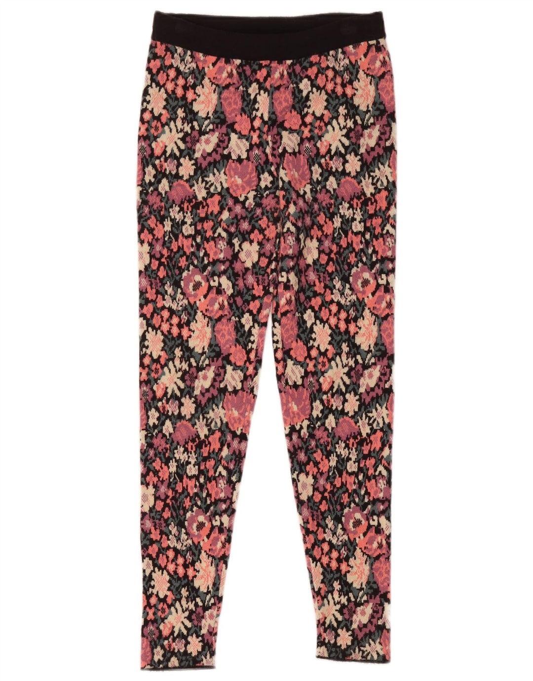 Legginsy damskie Zara UK 8, małe, wielokolorowe, z poliestru w kwiaty