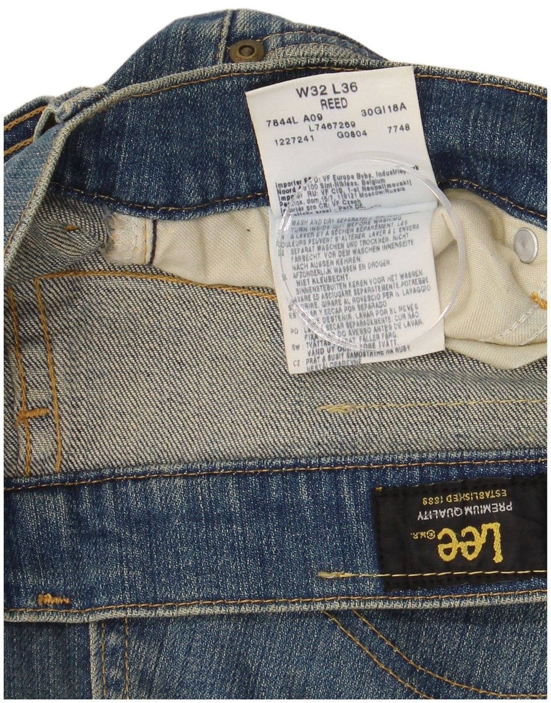 Damskie jeansy LEE REED Bootcut W32 L28 Niebieskie, bawełniane