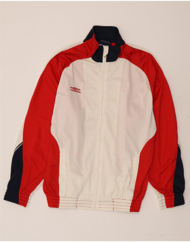 Męska kurtka dresowa UMBRO UK 41/43, duża, wielokolorowa, z blokami kolorów
